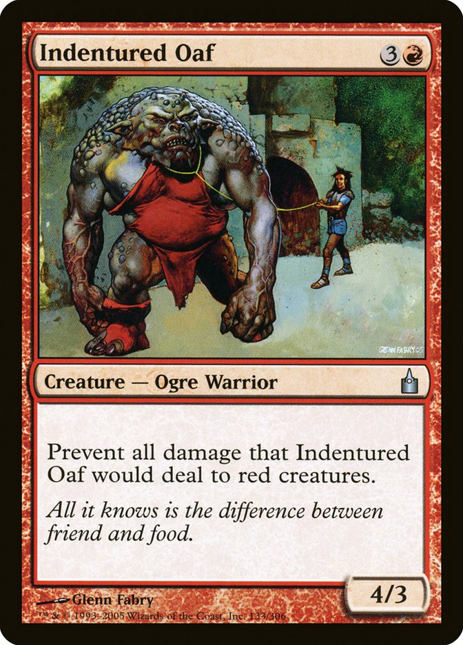 Indentured Oaf [Ravnica: City of Guilds] [Foil]