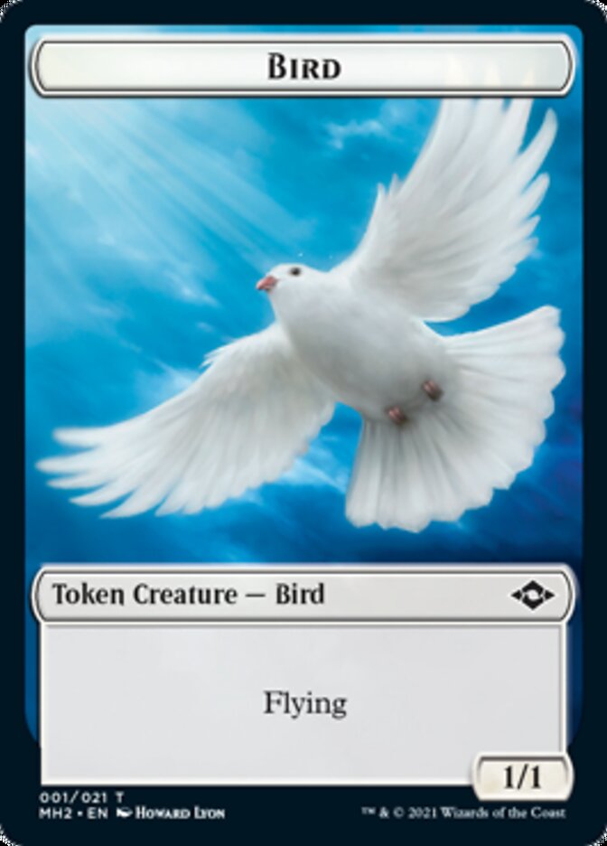 Bird // Treasure (21) Double-Sided Token [Modern Horizons 2 Tokens] [Foil]