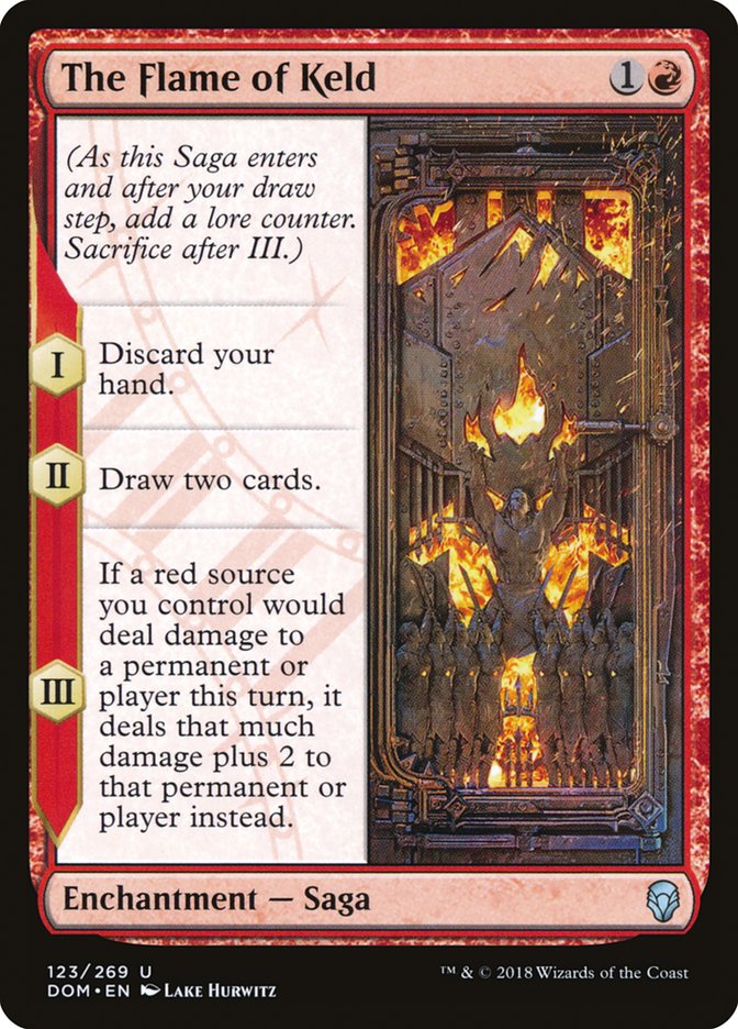 The Flame of Keld [Dominaria] [Foil]