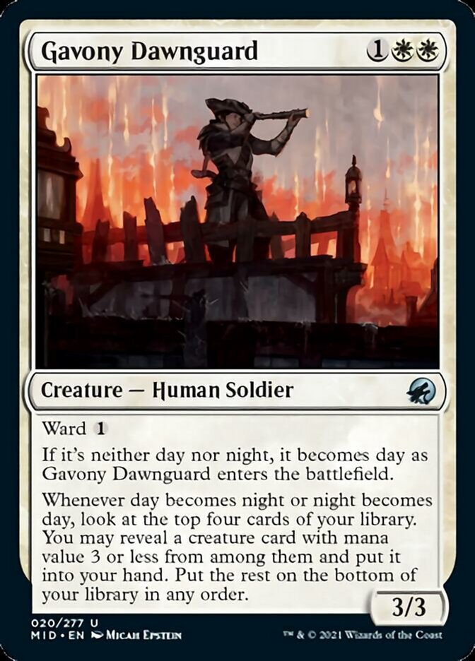 Gavony Dawnguard [Innistrad: Midnight Hunt] [Foil]