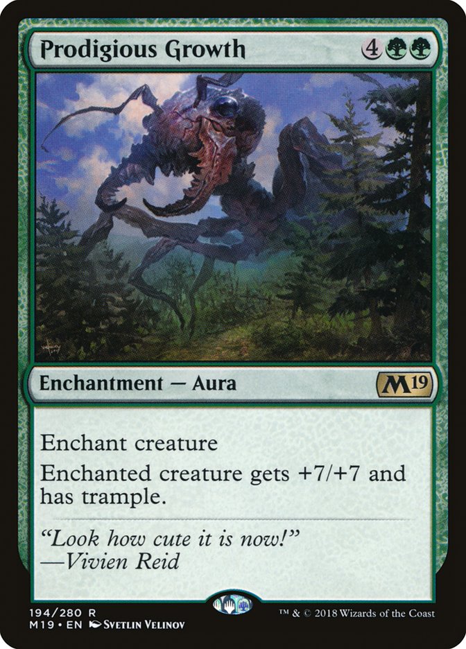 Prodigious Growth [Core Set 2019] [Foil]