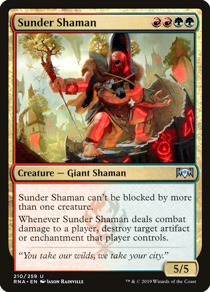 Sunder Shaman [Ravnica Allegiance] [Foil]