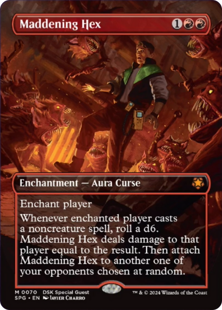 Maddening Hex (Borderless) [Duskmourn: House of Horror Special Guests] [Foil]