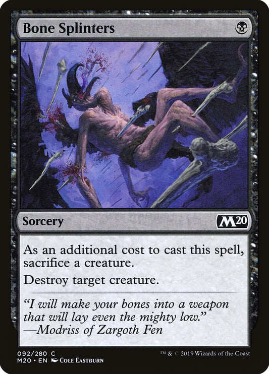 Bone Splinters [Core Set 2020] [Foil]