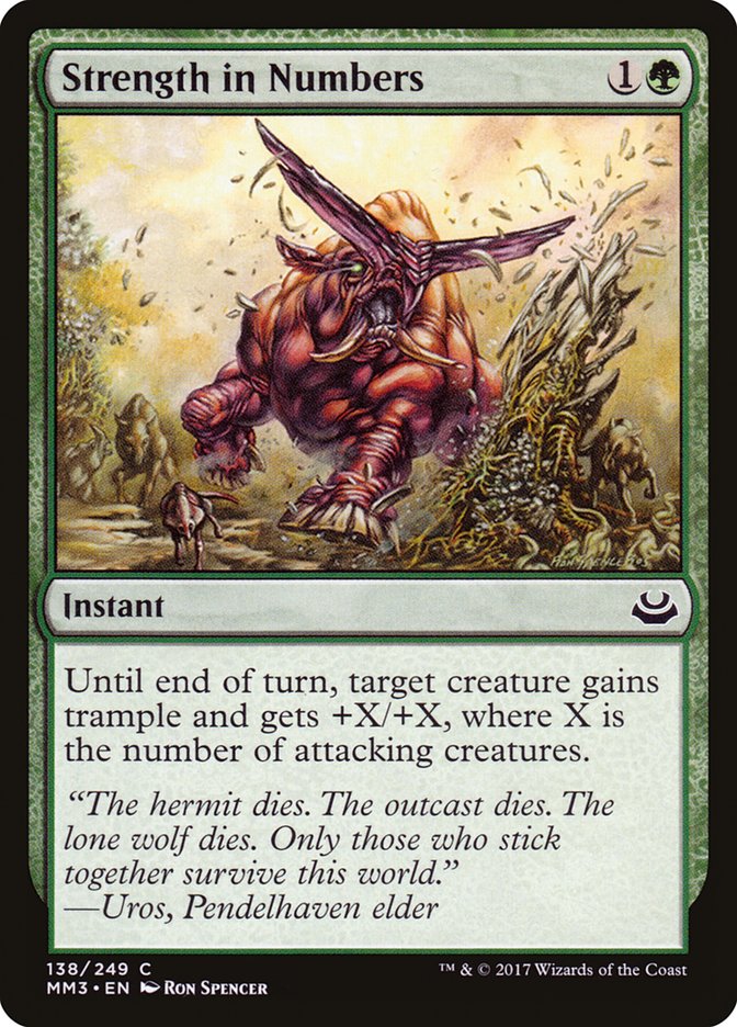 Strength in Numbers [Modern Masters 2017] [Foil]