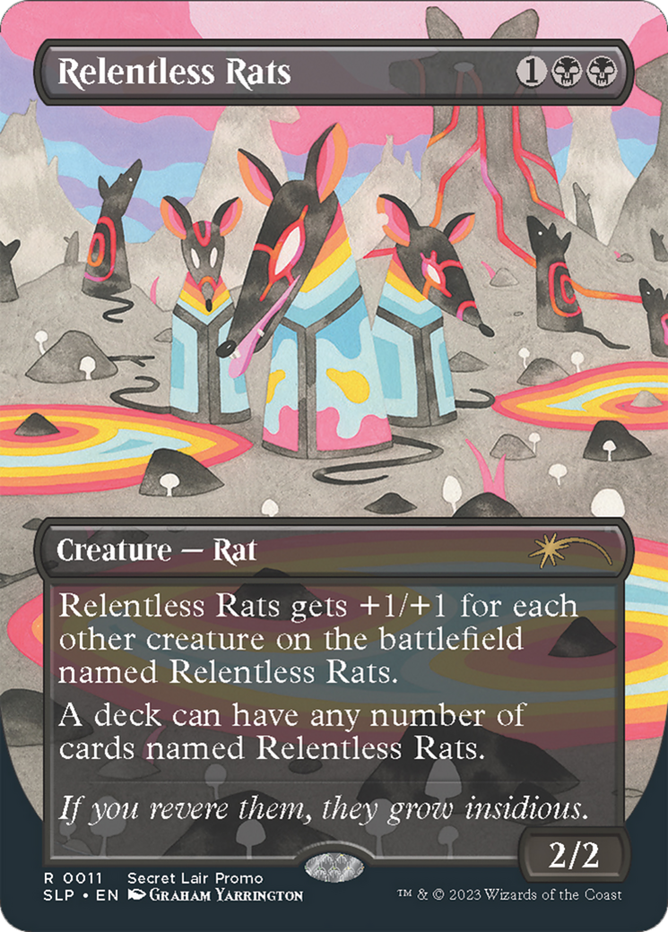 Relentless Rats (0011) [Secret Lair Showdown] [Foil]