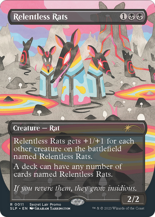 Relentless Rats (0011) [Secret Lair Showdown] [Foil]