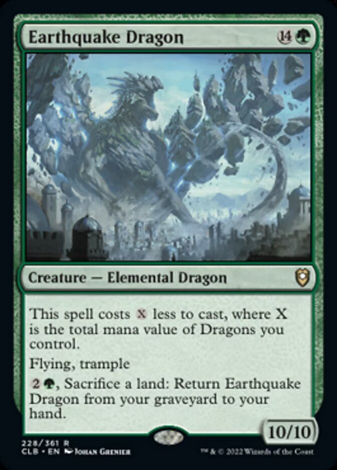 Earthquake Dragon [Commander Legends: Battle for Baldur's Gate] [Foil]