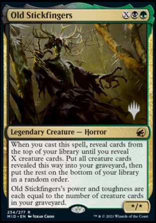 Old Stickfingers (Promo Pack) [Innistrad: Midnight Hunt Promos] [Foil]