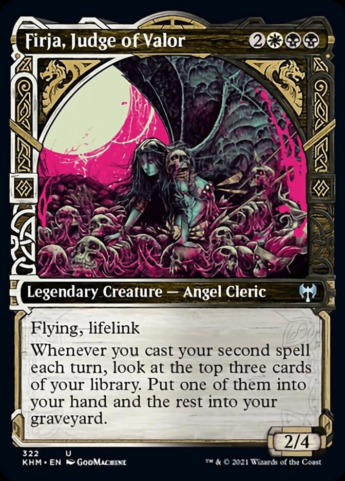 Firja, Judge of Valor (Showcase) [Kaldheim] [Foil]