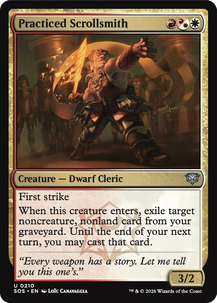 Practiced Scrollsmith [Secrets of Strixhaven] [Foil]