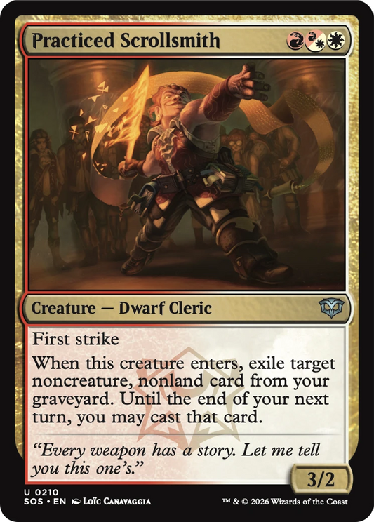 Practiced Scrollsmith [Secrets of Strixhaven] [Foil]
