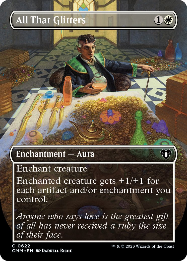 All That Glitters (Borderless Alternate Art) [Commander Masters] [Foil]