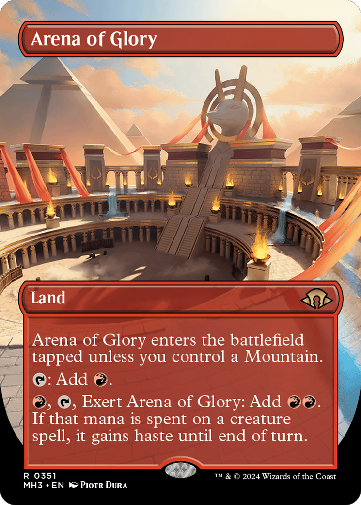 Arena of Glory (Borderless) [Modern Horizons 3] [Foil]