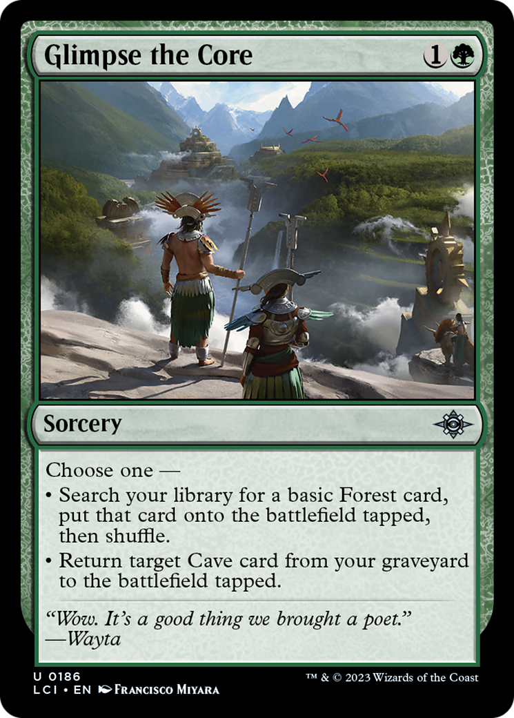 Glimpse the Core [The Lost Caverns of Ixalan] [Foil]