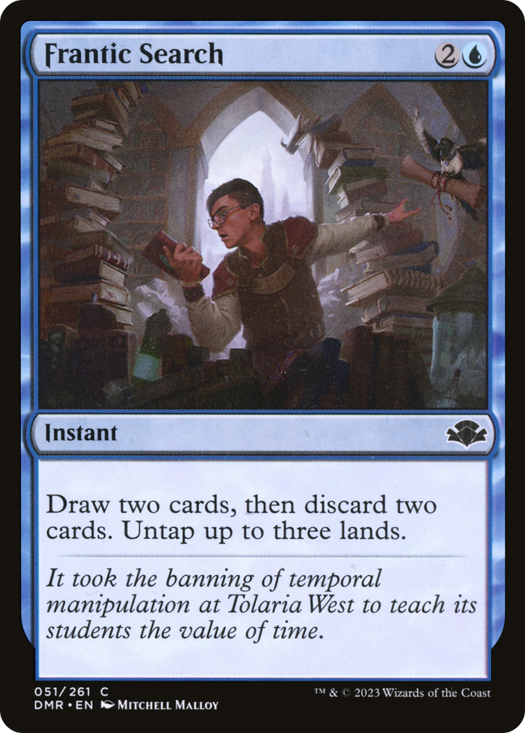 Frantic Search [Dominaria Remastered] [Foil]