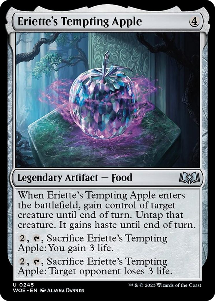 Eriette's Tempting Apple [Wilds of Eldraine] [Foil]