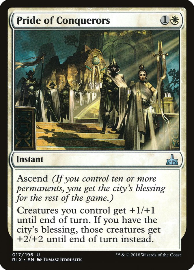 Pride of Conquerors [Rivals of Ixalan] [Foil]