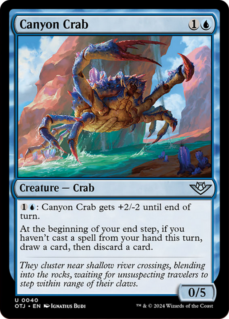 Canyon Crab [Outlaws of Thunder Junction] [Foil]