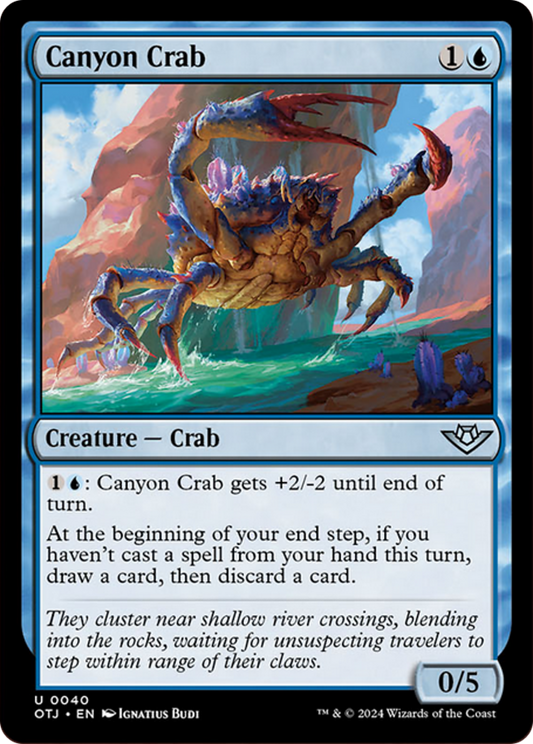 Canyon Crab [Outlaws of Thunder Junction] [Foil]