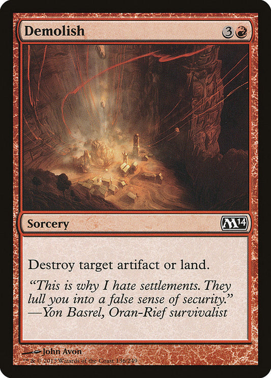 Demolish [Core Set 2014] [Foil]
