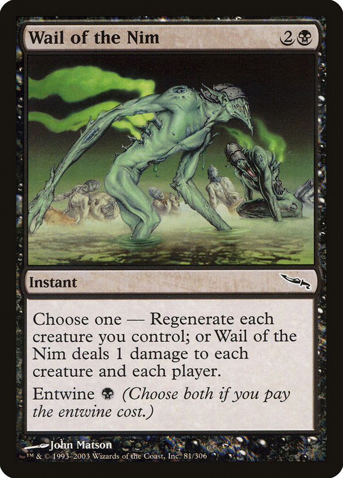 Wail of the Nim [Mirrodin] [Foil]