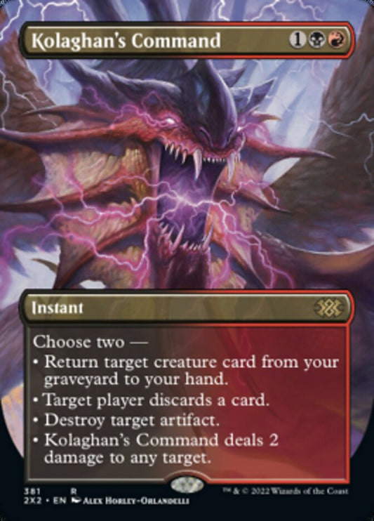 Kolaghan's Command (Borderless Alternate Art) [Double Masters 2022] [Foil]