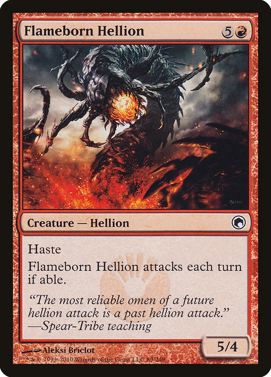Flameborn Hellion [Scars of Mirrodin] [Foil]