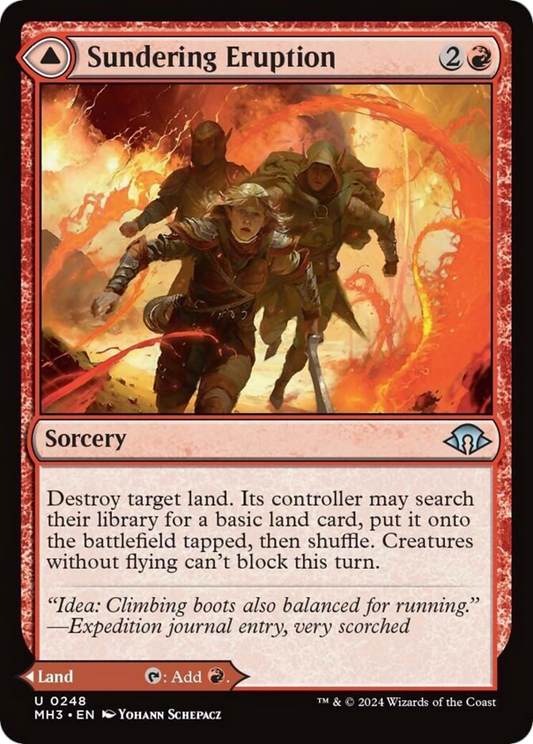 Sundering Eruption // Volcanic Fissure [Modern Horizons 3] [Foil]