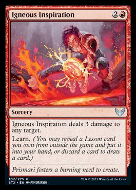 Igneous Inspiration [Strixhaven: School of Mages] [Foil]