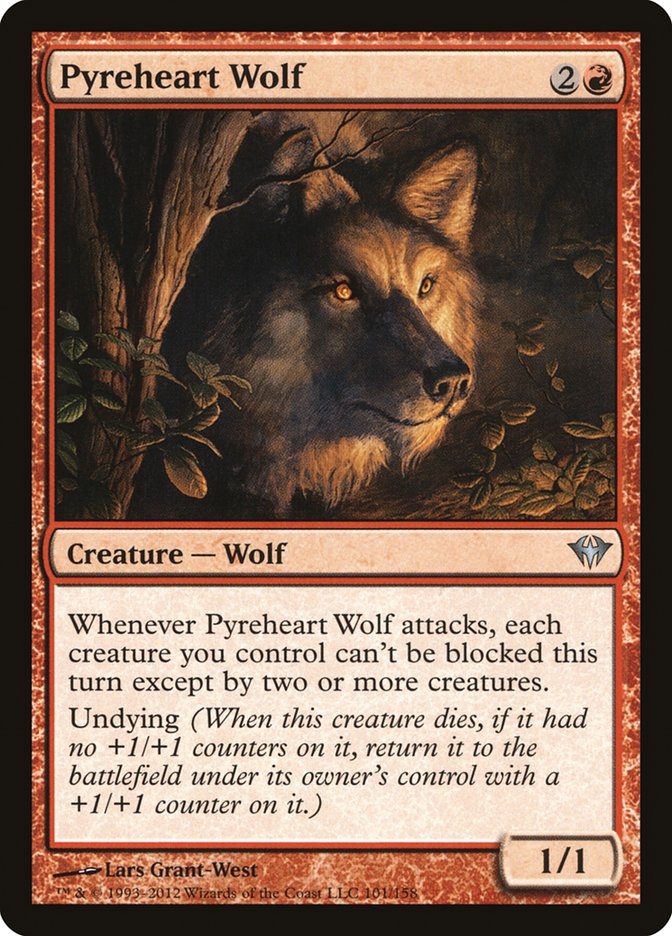 Pyreheart Wolf [Dark Ascension] [Foil]