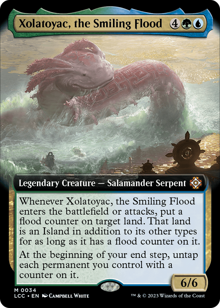 Xolatoyac, the Smiling Flood (Extended Art) [The Lost Caverns of Ixalan Commander] [Foil]