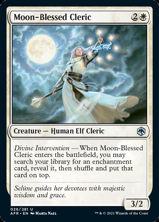 Moon-Blessed Cleric [Dungeons & Dragons: Adventures in the Forgotten Realms] [Foil]