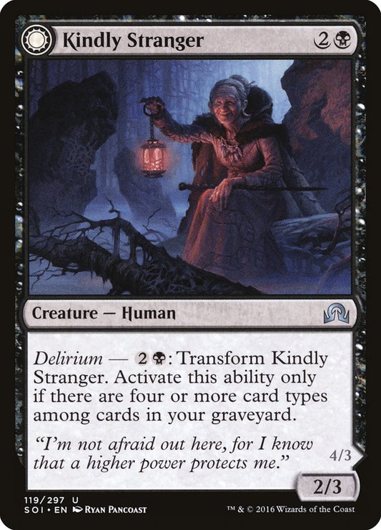 Kindly Stranger // Demon-Possessed Witch [Shadows over Innistrad] [Foil]