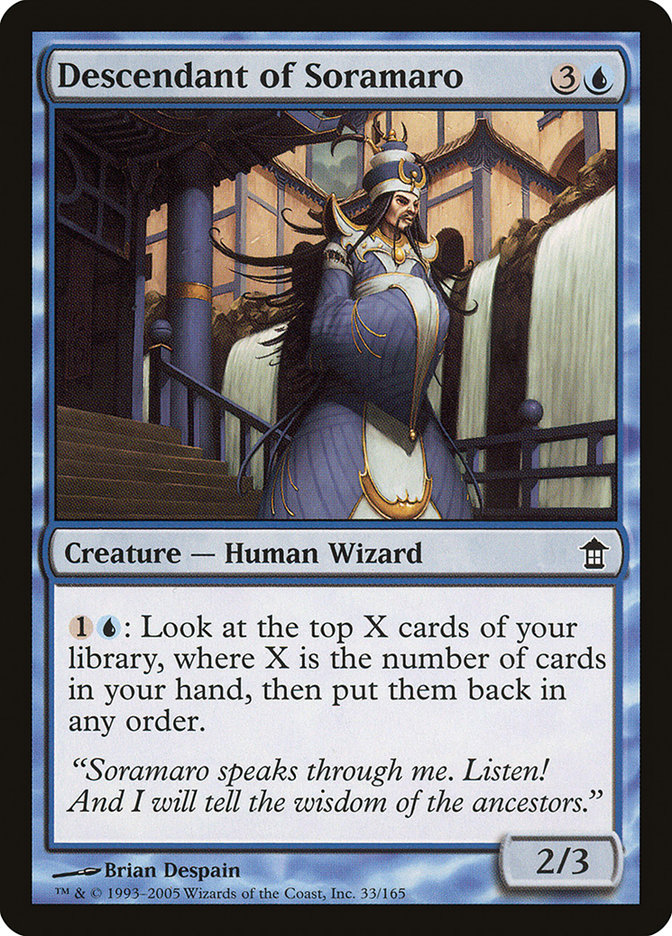 Descendant of Soramaro [Saviors of Kamigawa] [Foil]