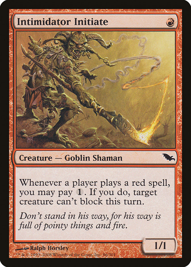 Intimidator Initiate [Shadowmoor] [Foil]