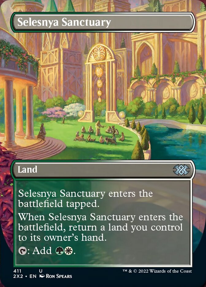 Selesnya Sanctuary (Borderless Alternate Art) [Double Masters 2022] [Foil]