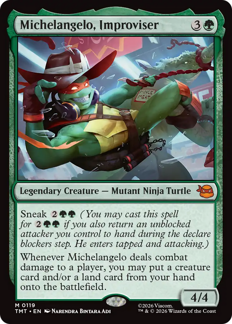 Michelangelo, Improviser [Teenage Mutant Ninja Turtles] [Foil]
