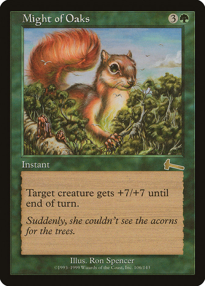 Might of Oaks [Urza's Legacy] [Foil]