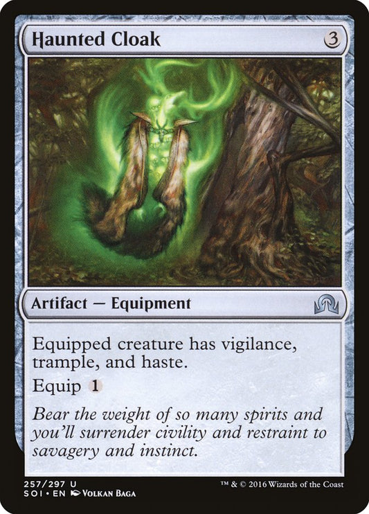 Haunted Cloak [Shadows over Innistrad] [Foil]