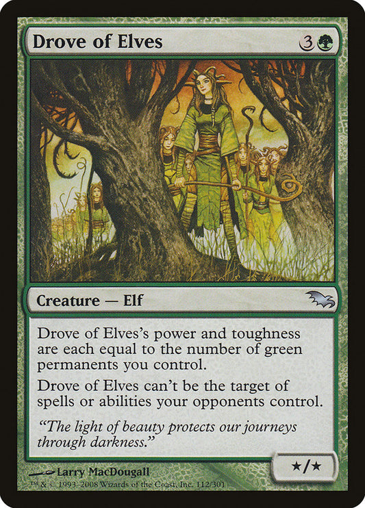 Drove of Elves [Shadowmoor] [Foil]
