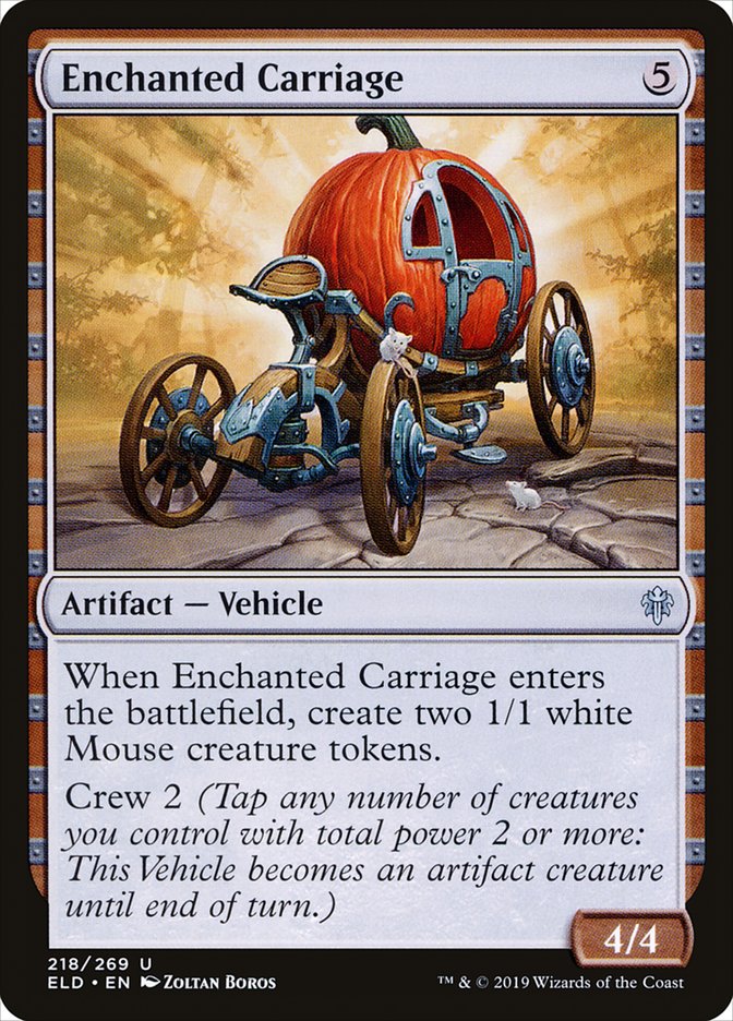 Enchanted Carriage [Throne of Eldraine] [Foil]