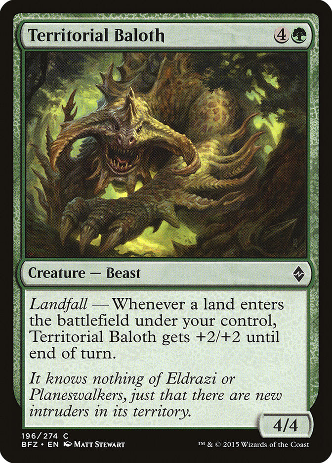 Territorial Baloth [Battle for Zendikar] [Foil]