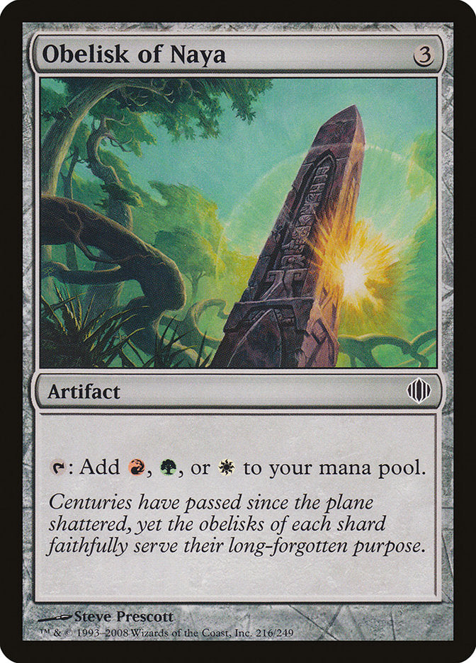 Obelisk of Naya [Shards of Alara] [Foil]