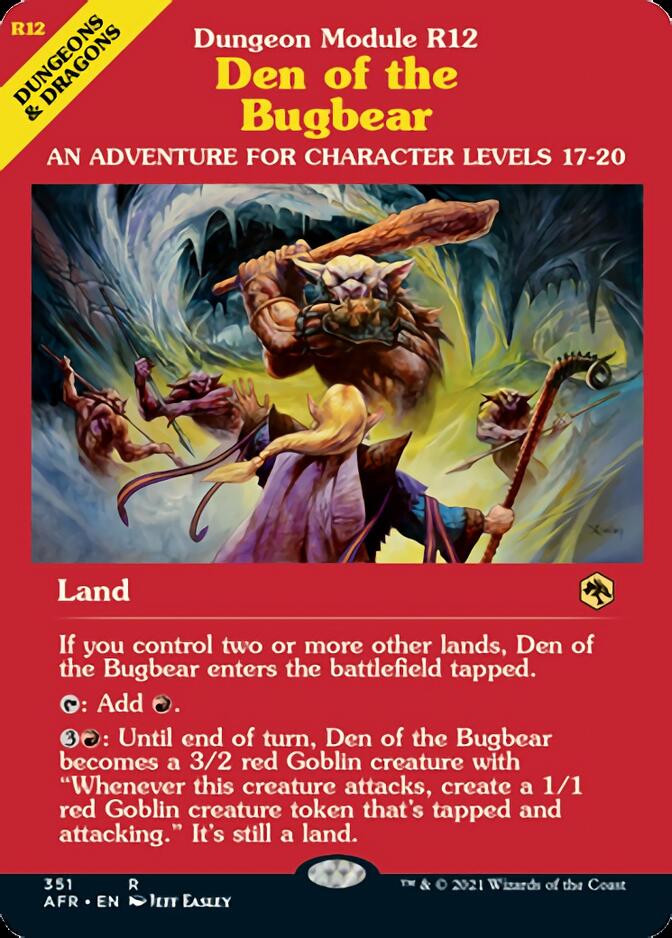 Den of the Bugbear (Dungeon Module) [Dungeons & Dragons: Adventures in the Forgotten Realms] [Foil]