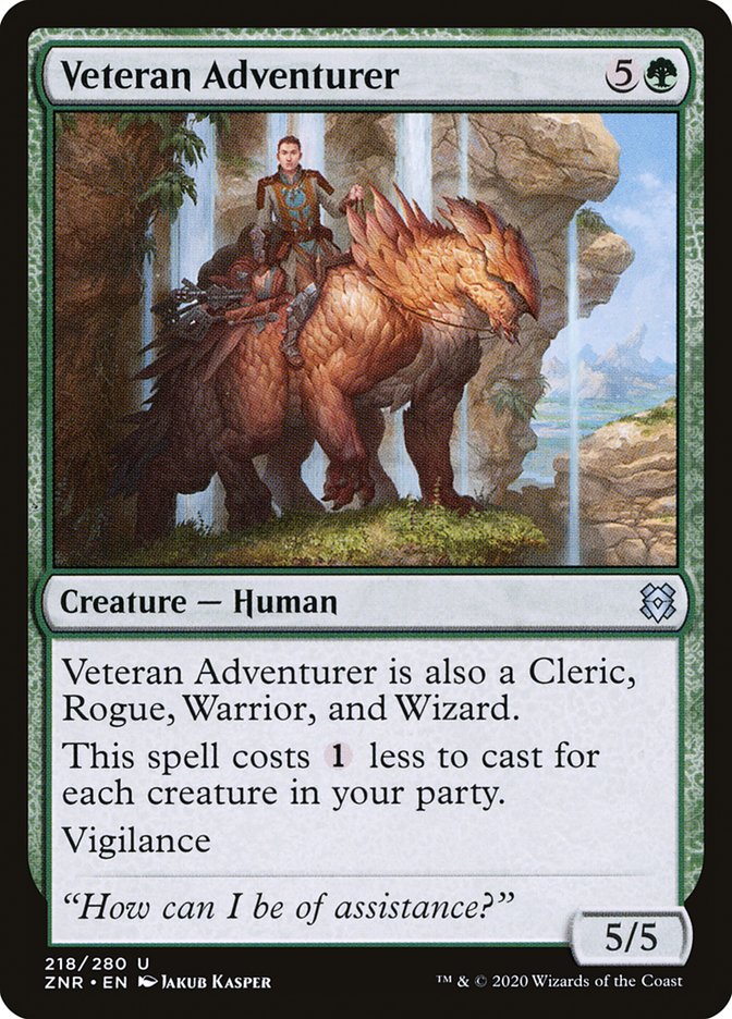 Veteran Adventurer [Zendikar Rising] [Foil]