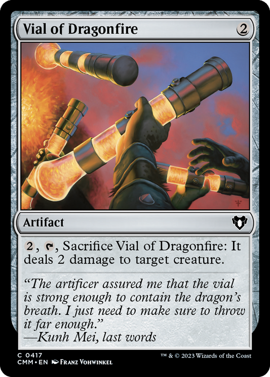Vial of Dragonfire [Commander Masters] [Foil]
