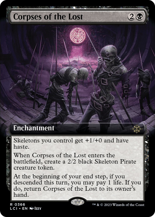 Corpses of the Lost (Extended Art) [The Lost Caverns of Ixalan] [Foil]