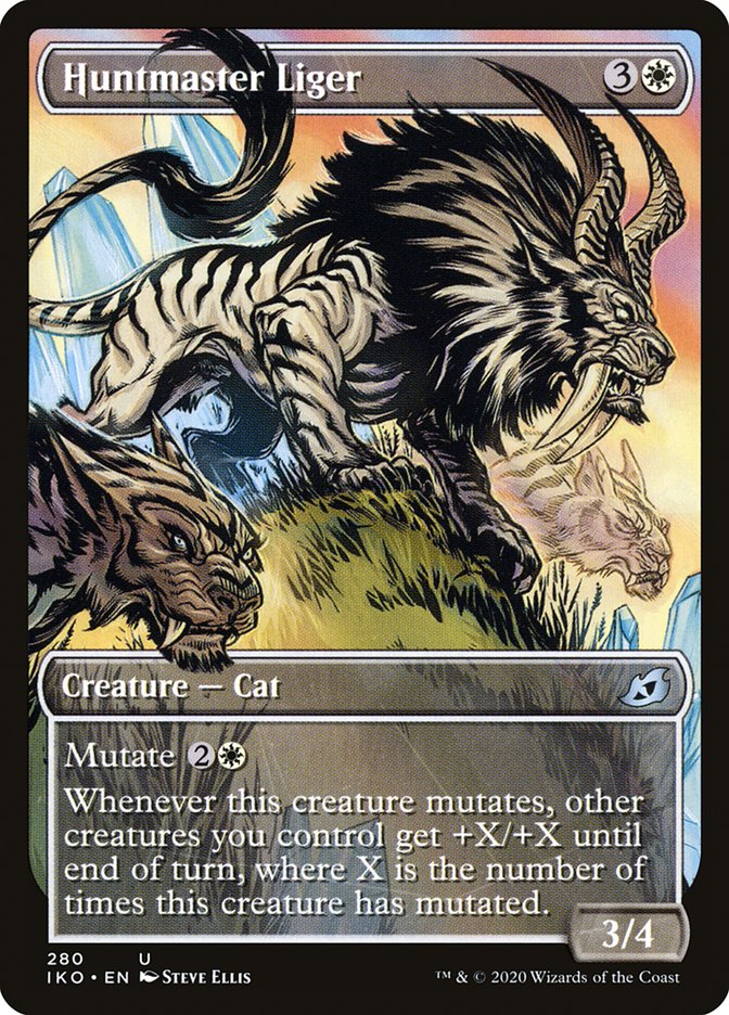 Huntmaster Liger (Showcase) [Ikoria: Lair of Behemoths] [Foil]