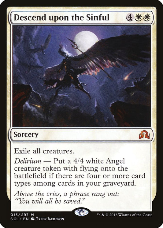 Descend upon the Sinful [Shadows over Innistrad] [Foil]